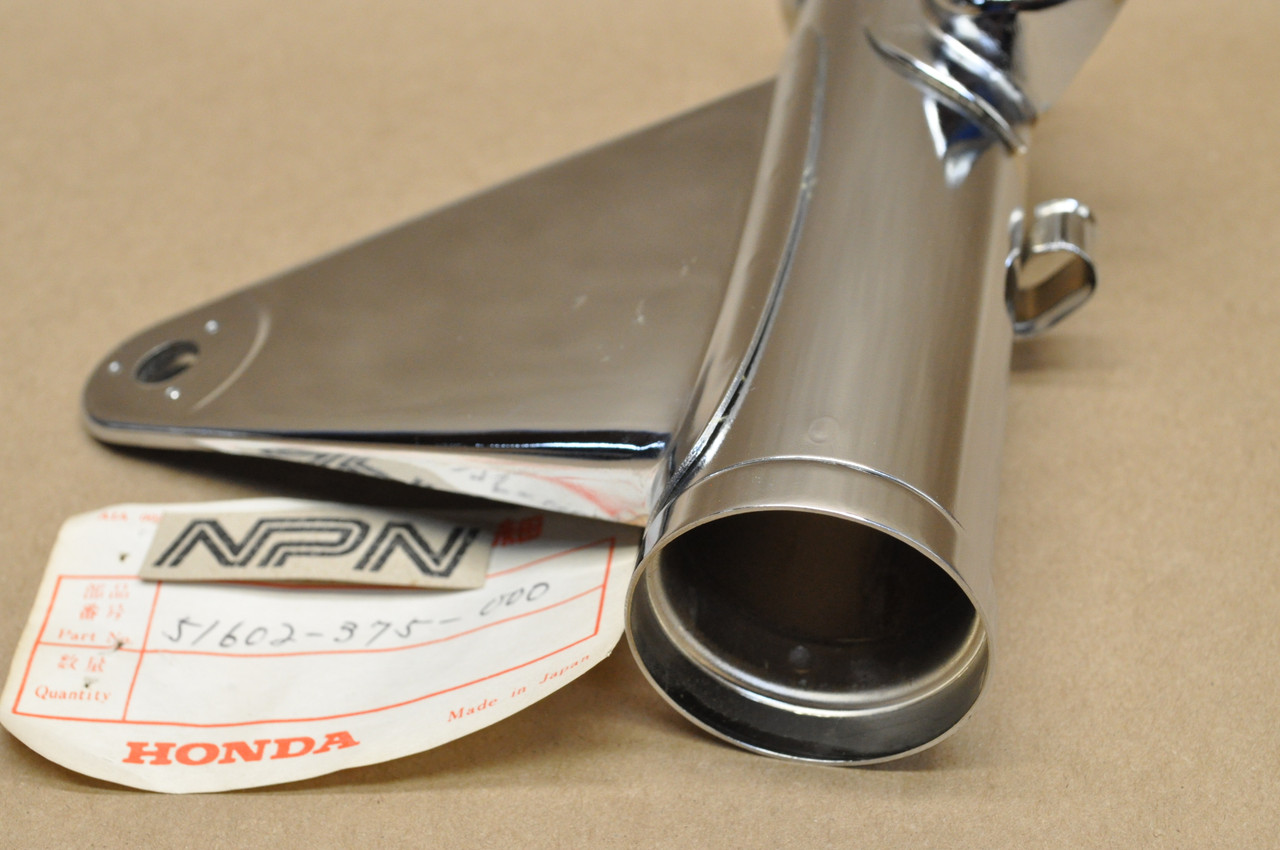 NOS Honda 1975-76 CB500 T Right Front Fork Ear Head Light Turn Signal Mount 51602-375-000