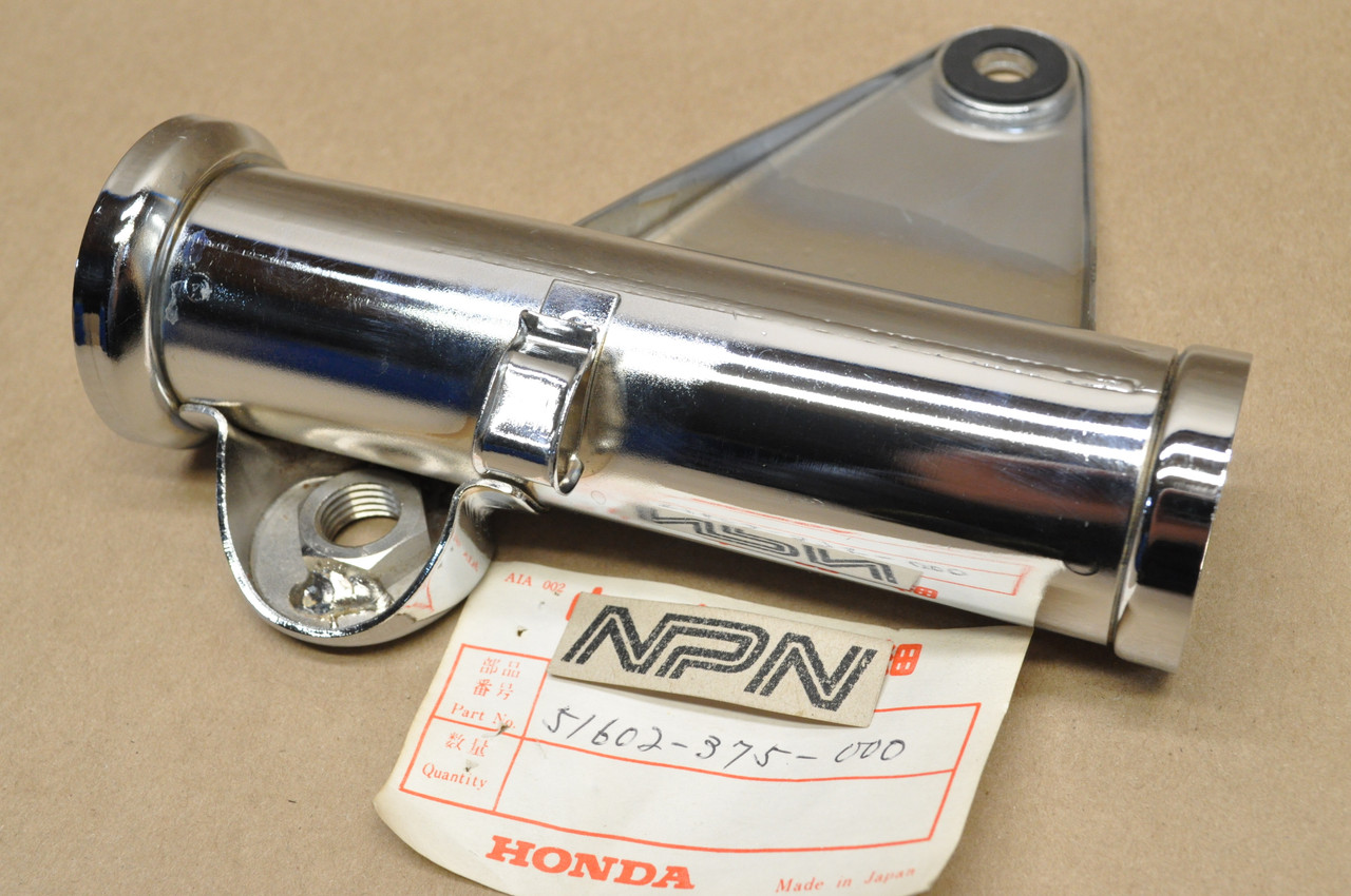 NOS Honda 1975-76 CB500 T Right Front Fork Ear Head Light Turn Signal Mount 51602-375-000