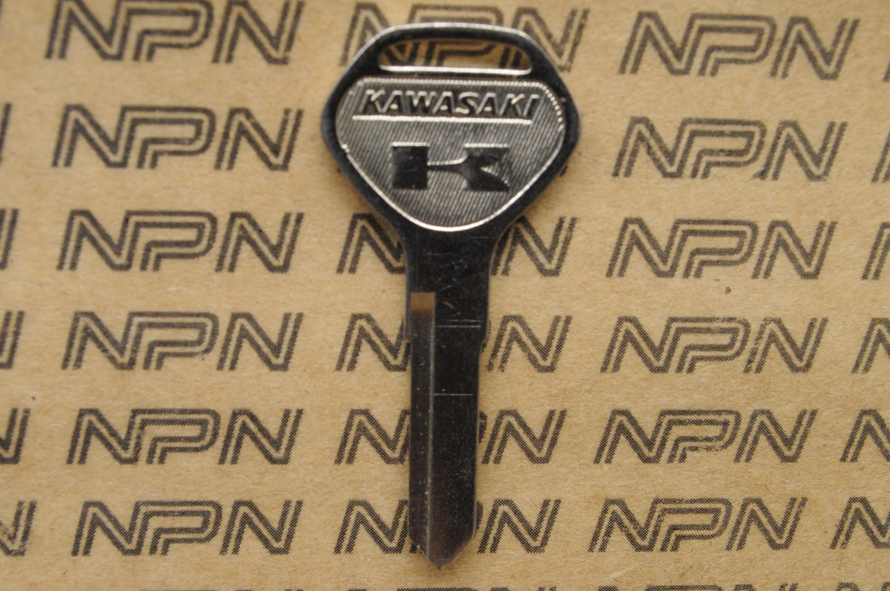 NOS Kawasaki Ignition Lock Double Groove Key Blank # 1028
