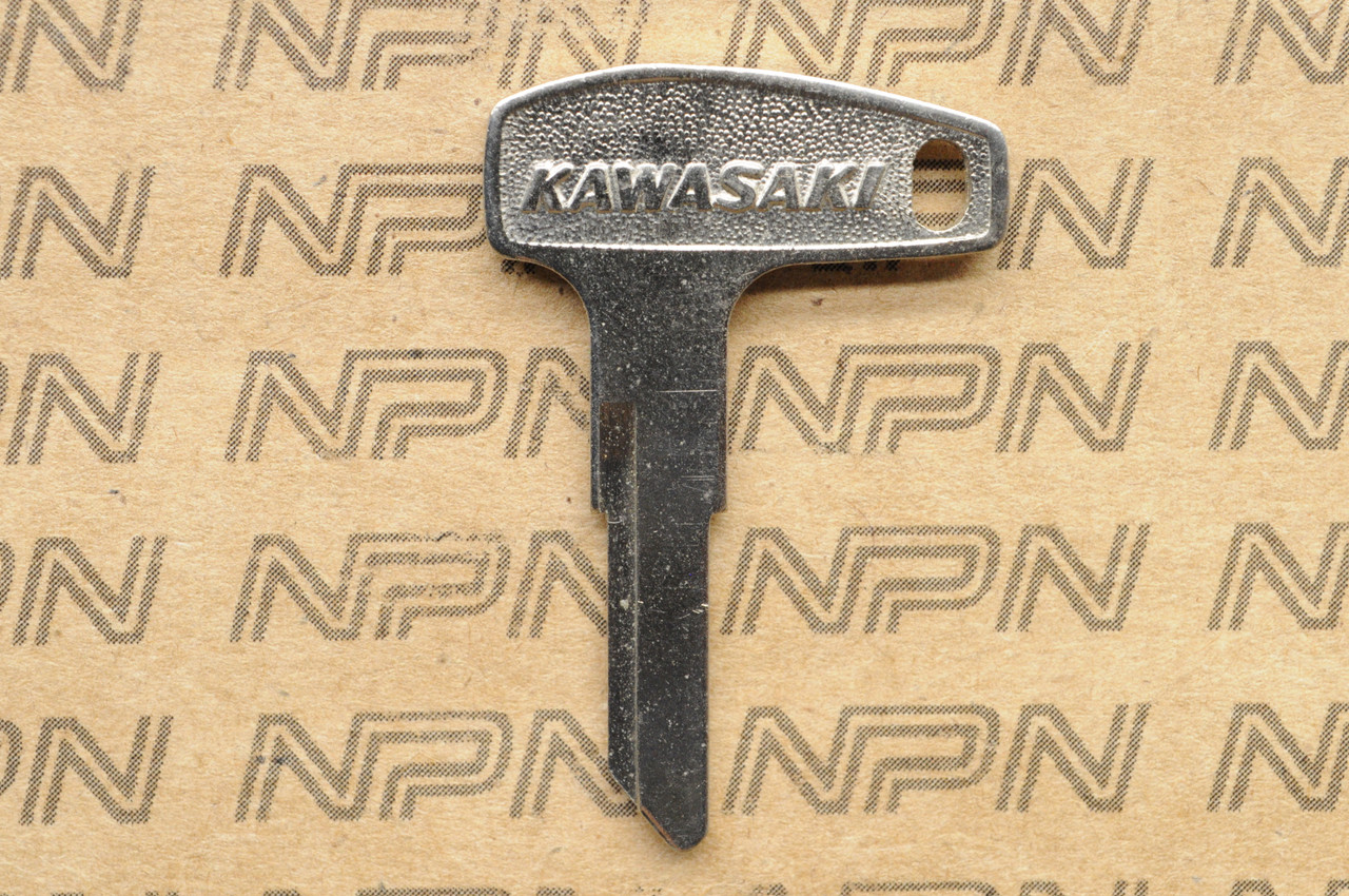 NOS Kawasaki Ignition Switch & Lock Blank Key # 1019 27008-1019