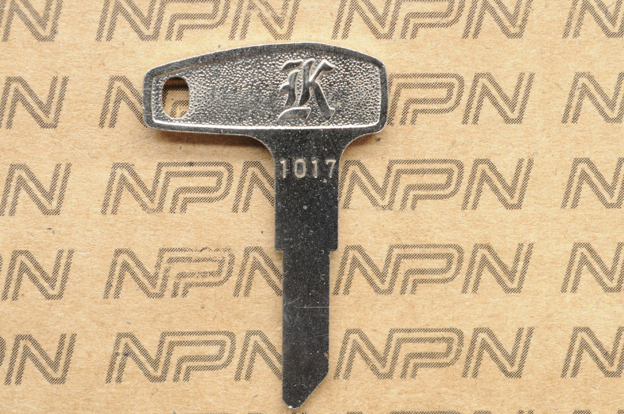 NOS Kawasaki Ignition Switch & Lock Blank Key # 1017 27008-1017