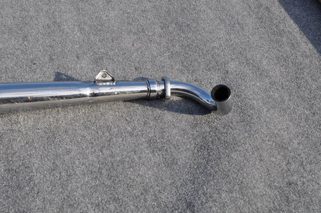 Vtg OEM Yamaha 1973-75 RD350 RD250 Left Exhaust Muffler Header Pipe Assy 360-14710-03