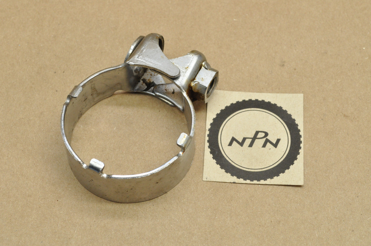 Vtg OEM Honda CB400 CB450 CM400 CM450 CX650 Left Front Muffler Clamp 18374-413-000