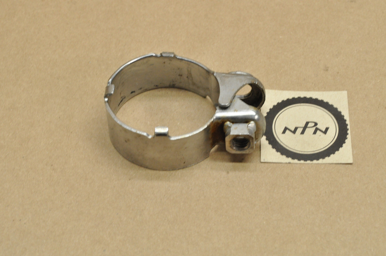 Vtg OEM Honda CB400 CB450 CM400 CM450 CX650 Left Front Muffler Clamp 18374-413-000