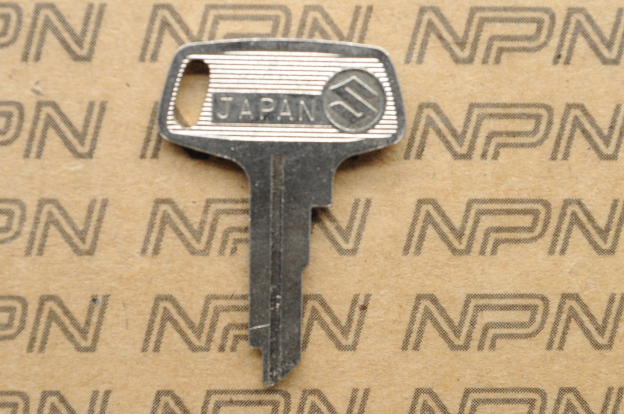 NOS Suzuki Motorcycle Ignition Lock Blank Key # 22