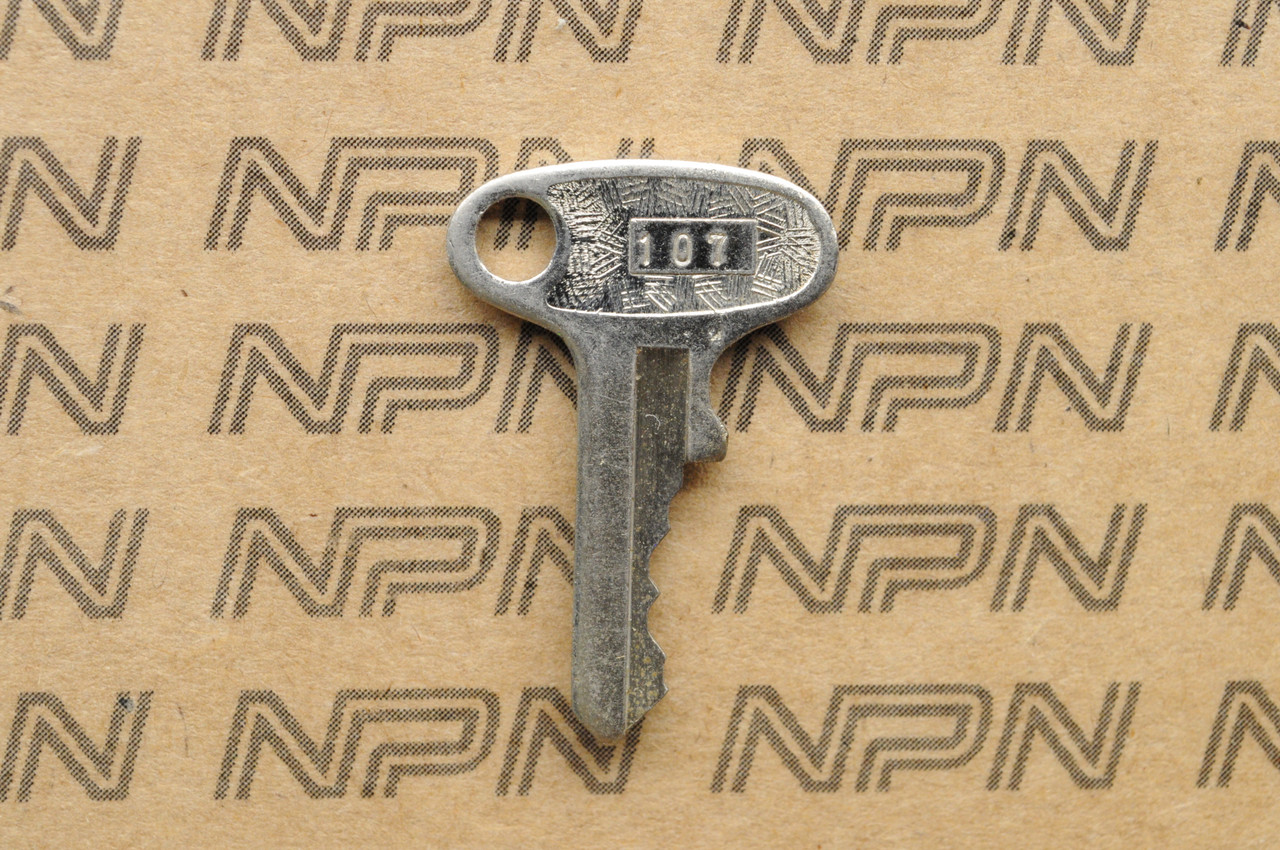 NOS Yamaha Seat Steering Helmet Lock Key # 107