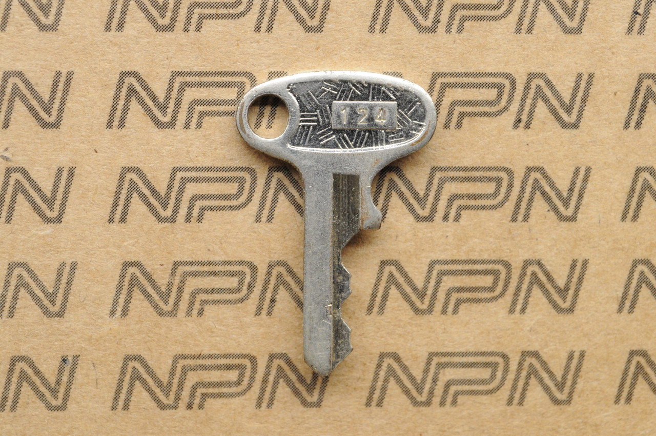 NOS Yamaha Seat Steering Helmet Lock Key # 124