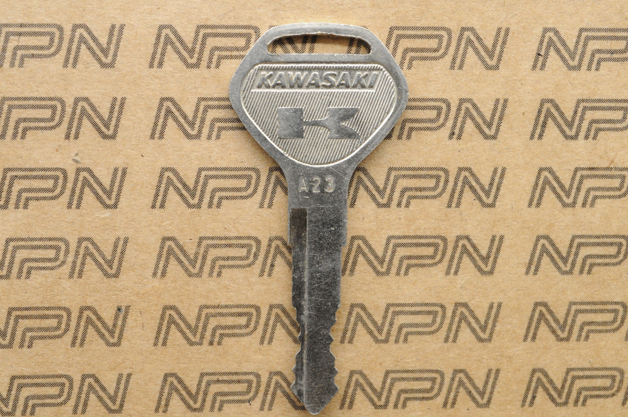 NOS Kawasaki Ignition Switch & Lock Key 27008-073-23 # A23