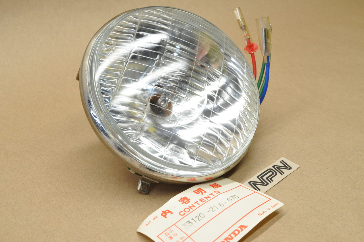 NOS Honda CB160 CL160 Stanley 12V Head Light Sealed Beam Unit 33120-216-670