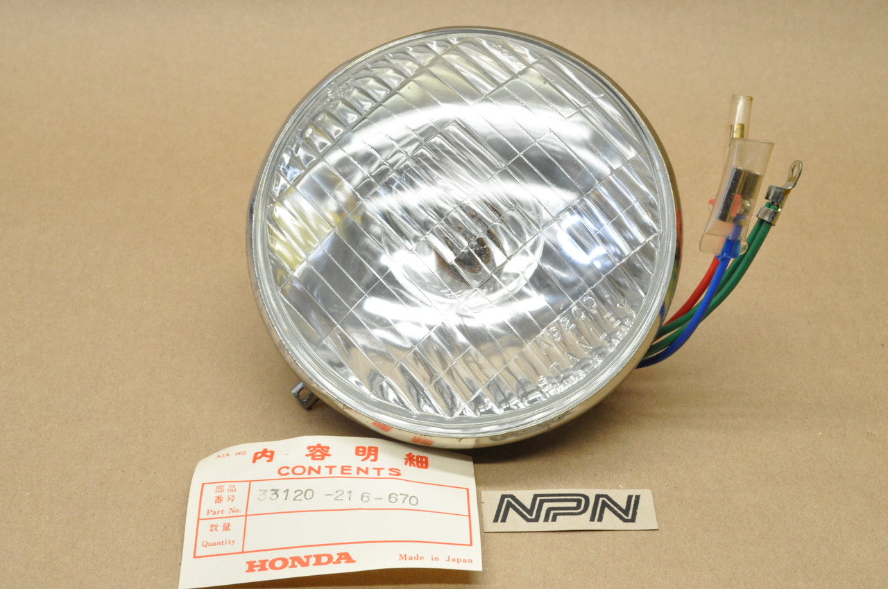 NOS Honda CB160 CL160 Stanley 12V Head Light Sealed Beam Unit 33120-216-670