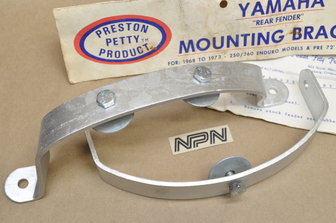 NOS Yamaha CT1 DT1 MX RT1 250 360 Enduro Preston Petty Fender Mounting Bracket Set