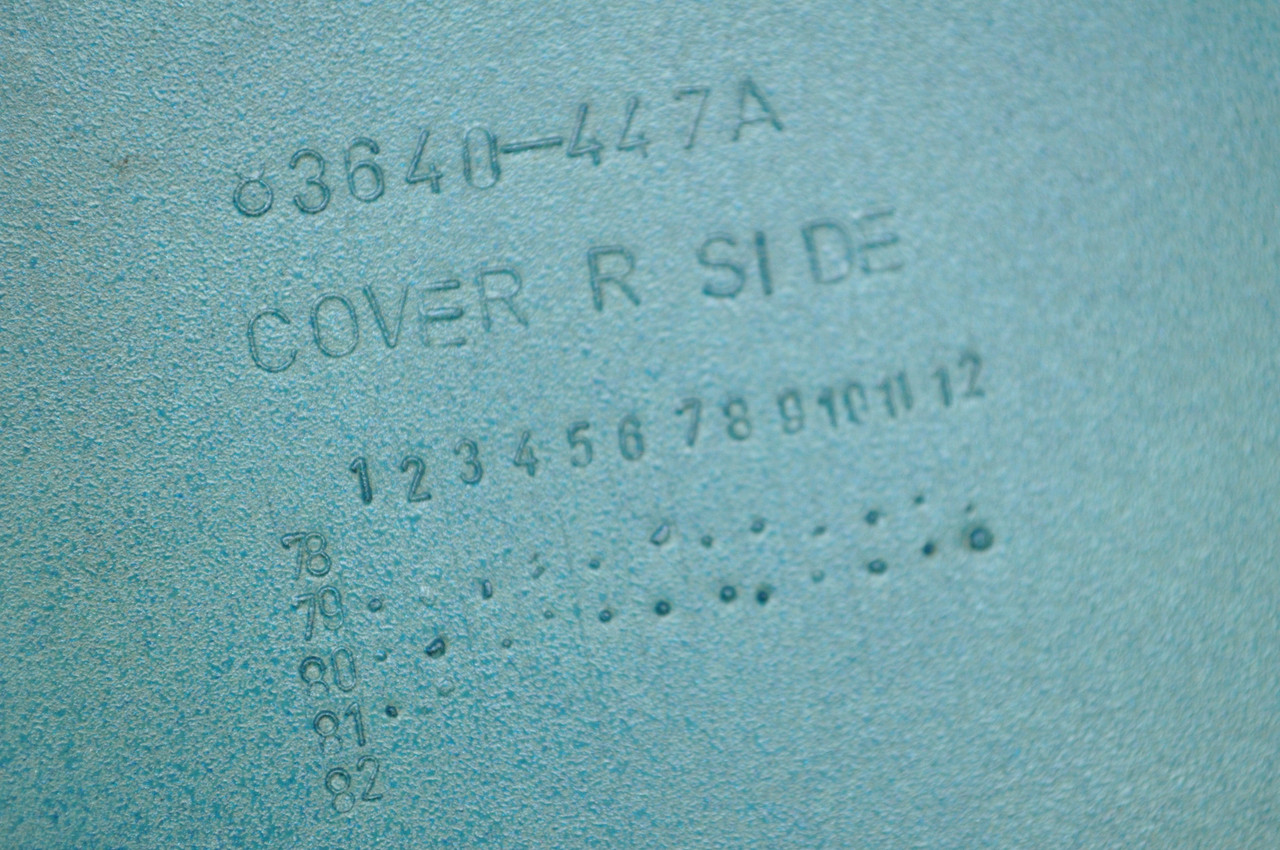 Vtg OEM Honda 1981 CM400 A Battery Right Side Cover Candy Blue 83600-448-630 ZB