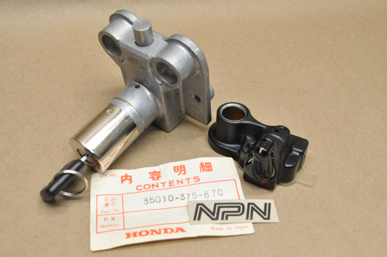 NOS Honda 1975-76 CB500 T Twin Ignition Switch / Lock & Key 35010-375-670