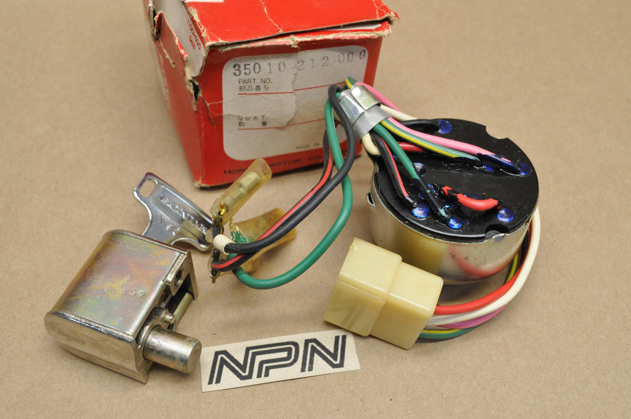 NOS Honda CA160 CA72 CA77 CT90 K1-K5 Ignition Switch & Lock w/ Key Set 35010-212-000