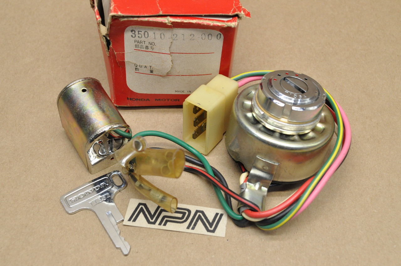 NOS Honda CA160 CA72 CA77 CT90 K1-K5 Ignition Switch & Lock w/ Key Set 35010-212-000
