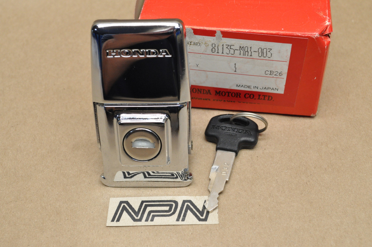 NOS Honda 1981-82 GL500 1983 GL650 Silver Wing Trunk Lock & Key 81135-MA1-003
