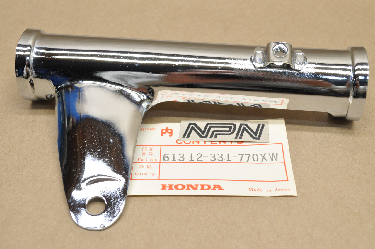 NOS Honda SL125 K1 Chrome Left Fork Ear Head Light Stay Bracket 61312-331-770 XW