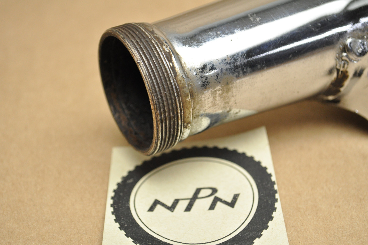 Vtg OEM Yamaha 1965-66 YDS3 YM1 Right Side Exhaust Muffler Pipe 156-14720-00