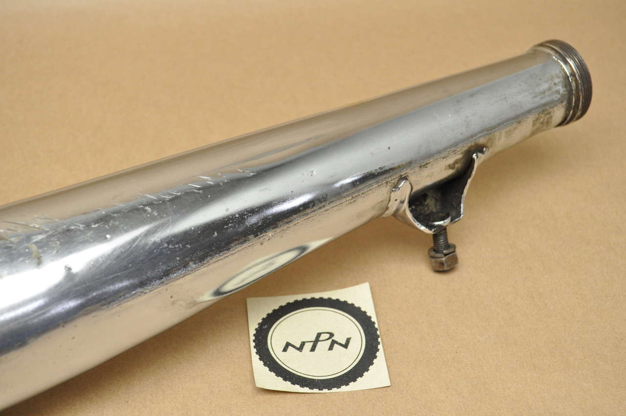Vtg OEM Yamaha 1965-66 YDS3 YM1 Right Side Exhaust Muffler Pipe 156-14720-00