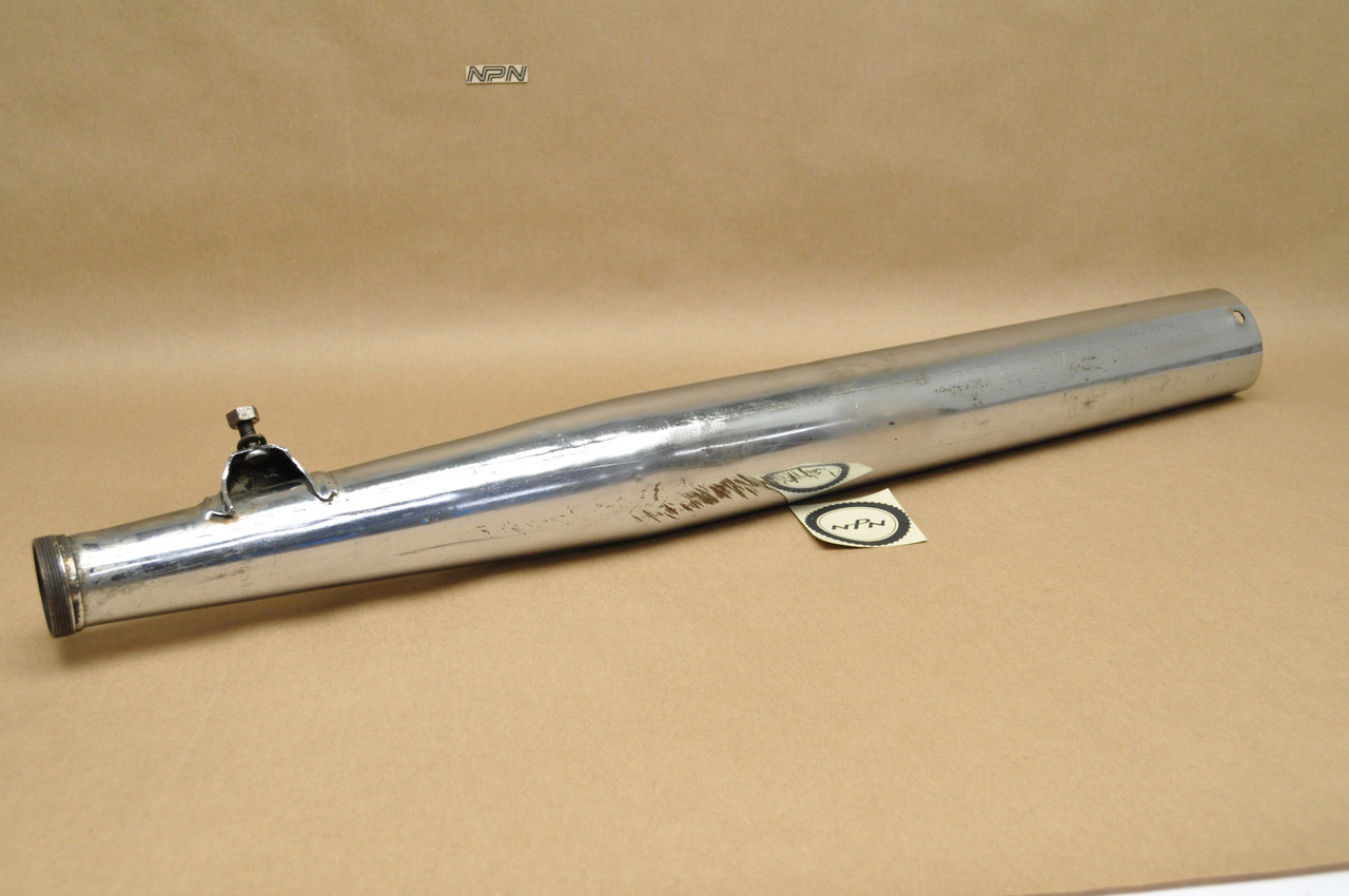 Vtg OEM Yamaha 1965-66 YDS3 YM1 Right Side Exhaust Muffler Pipe 156-14720-00