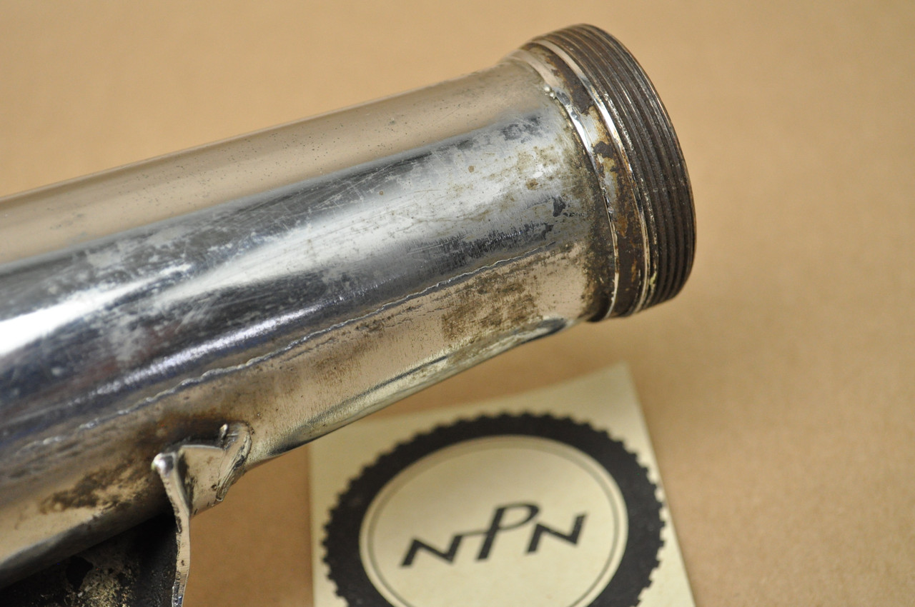 Vtg OEM Yamaha 1965-66 YDS3 YM1 Right Side Exhaust Muffler Pipe 156-14720-00