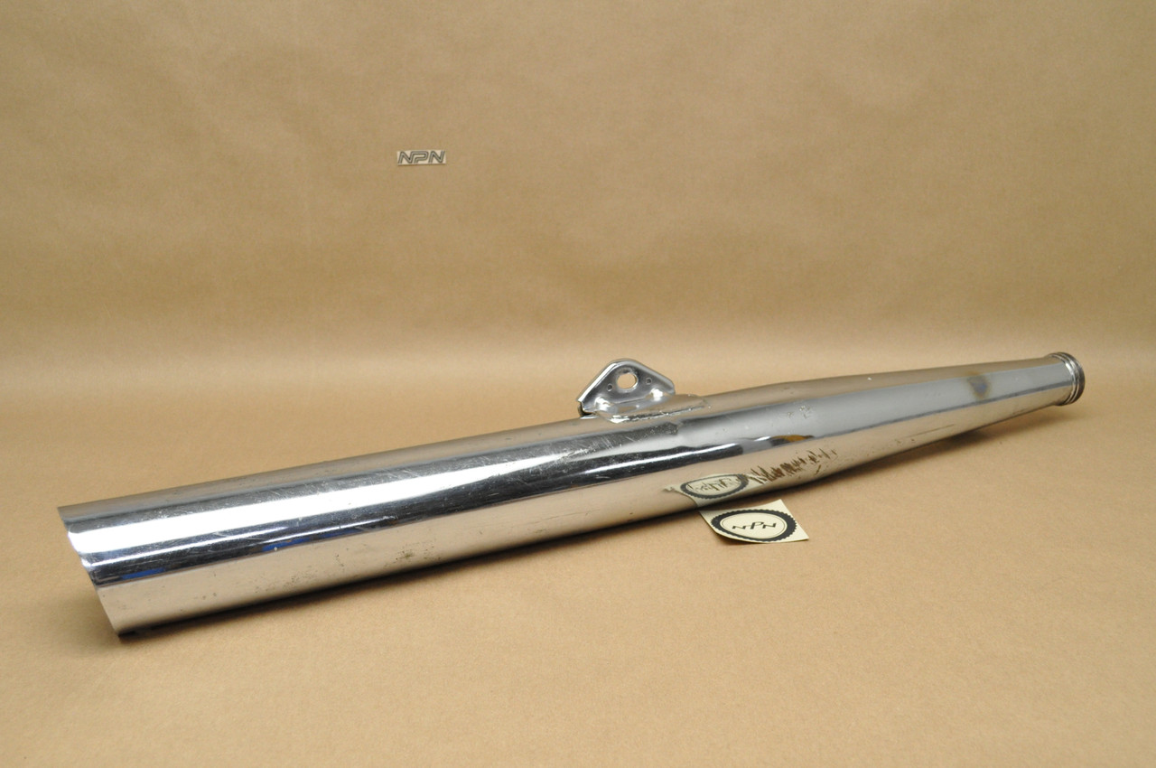 Vtg OEM Yamaha 1965-66 YDS3 YM1 Right Side Exhaust Muffler Pipe 156-14720-00