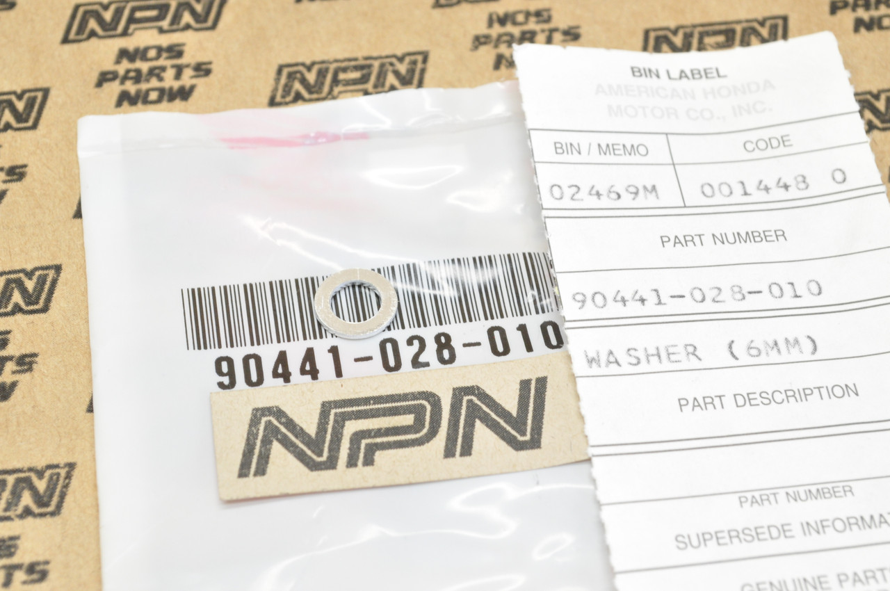 NOS Honda ATC90 CB450 CL450 CL90 CT90 S90 ST90 XR100 XR75 Washer 90441-028-010