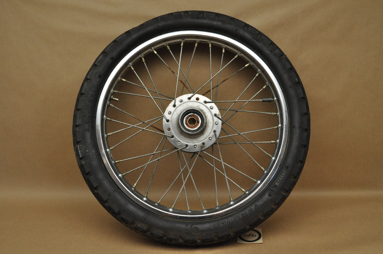 Vintage OEM Yamaha RD250 RD350 Front Wheel Rim Hub Spoke Assembly 94416-18068
