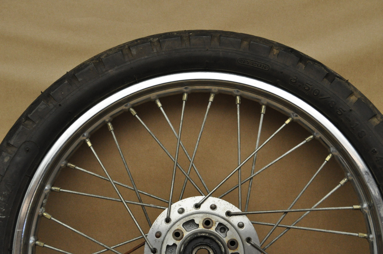 Vintage OEM Yamaha RD250 RD350 Front Wheel Rim Hub Spoke Assembly 94416-18068