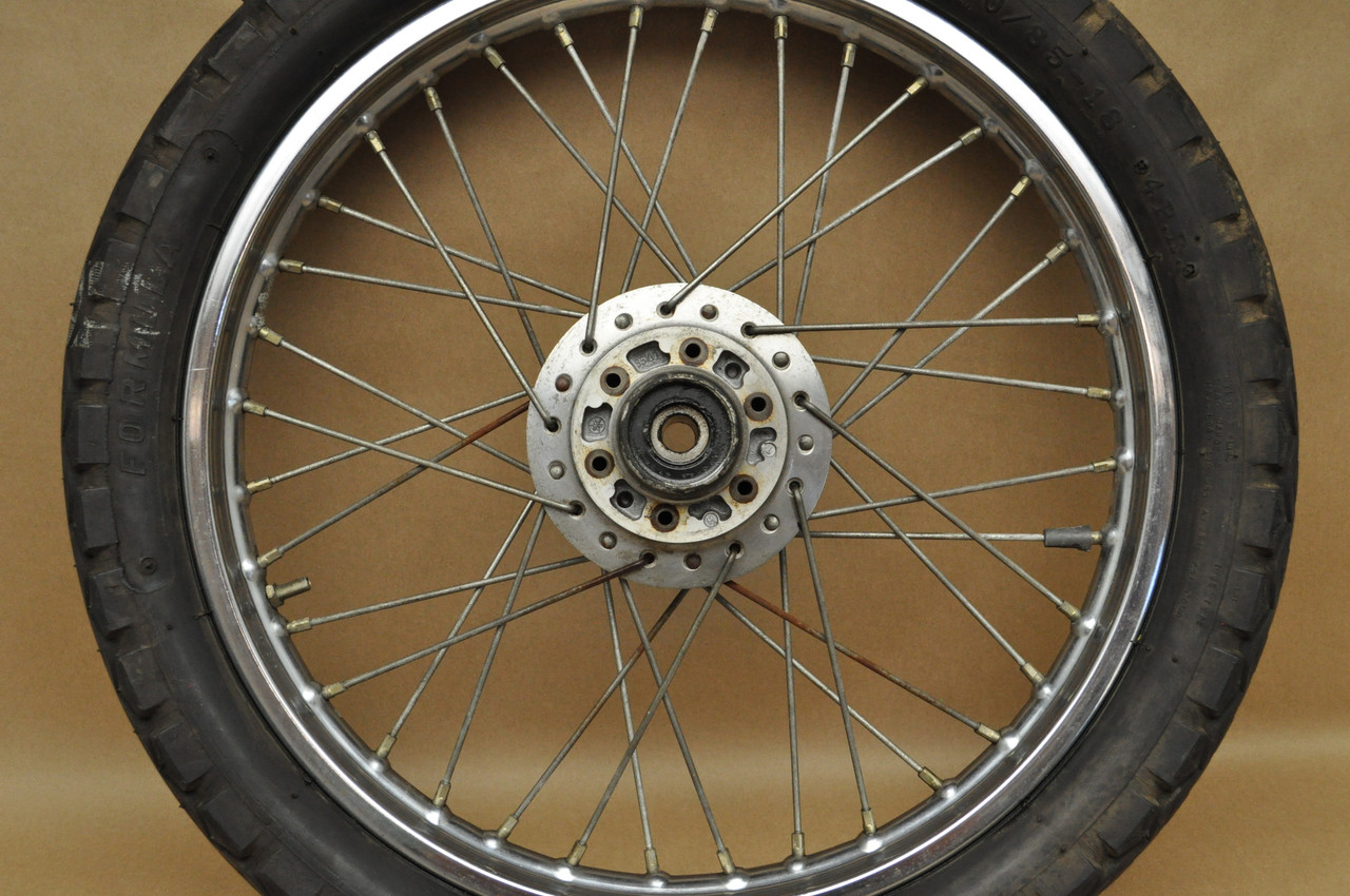 Vintage OEM Yamaha RD250 RD350 Front Wheel Rim Hub Spoke Assembly 94416-18068