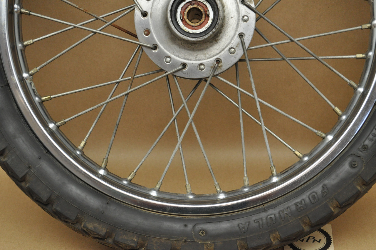 Vintage OEM Yamaha RD250 RD350 Front Wheel Rim Hub Spoke Assembly 94416-18068