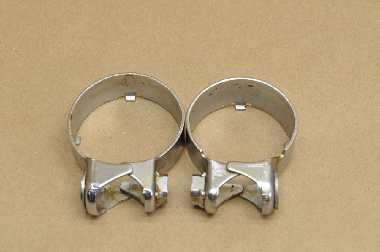Vtg OEM Honda CB400 CB450 CB550 CM400 CM450 CX500 CX650 Muffler Clamp Set 18375-413-000