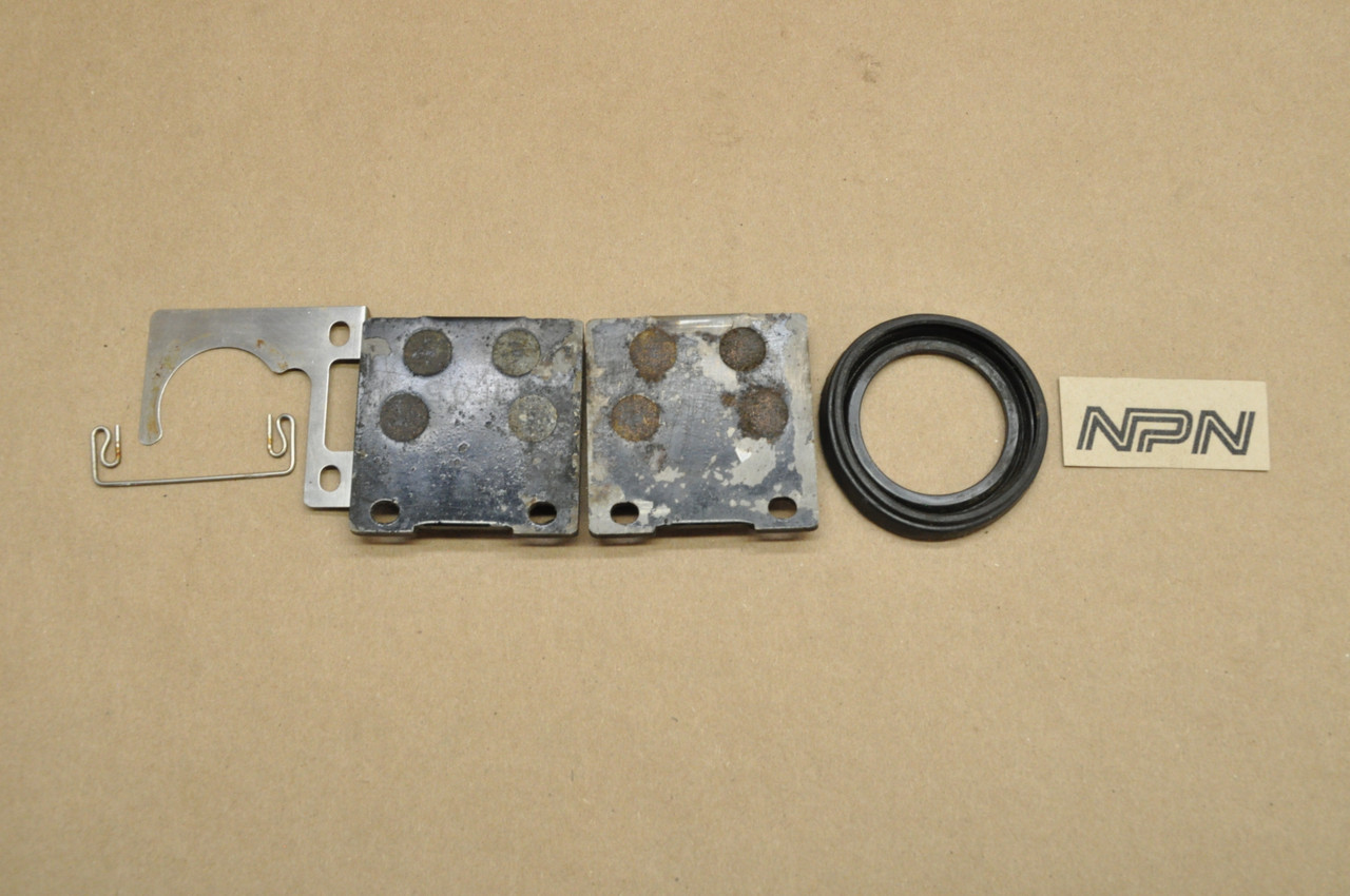 Vtg OEM Honda CM400 Front Brake Caliper Pad Boot Clip Plate Lot 45105-471-006