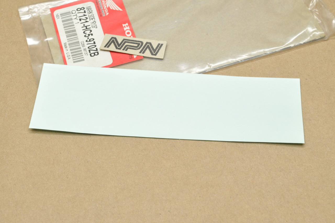 NOS Honda 1991-93 TRX300 FW Fourtrax Side Emblem Decal Sticker 87121-HC5-970 ZB