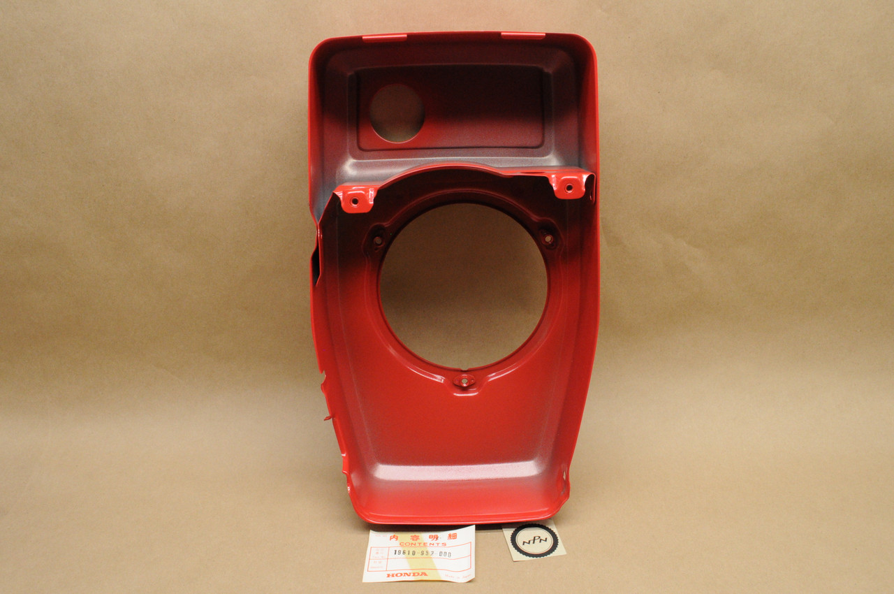 NOS Honda HR21 K1 Lawn Mower Fly Wheel Fan Cover Shroud (Bright Red) 19610-952-000
