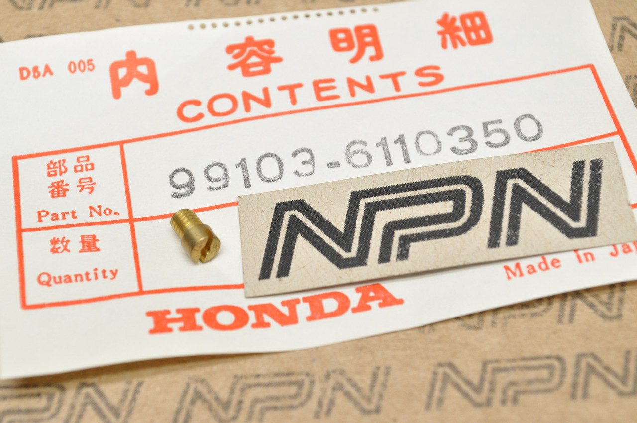 NOS Honda GL1000 GL1000LTD Gold Wing Carburetor Slow Jet #35 99103-611-0350