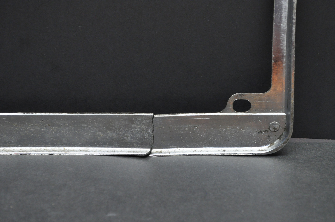 Vintage San Leandro Cycle Center License Plate Frame Diecast CA Motorcycle Dealer