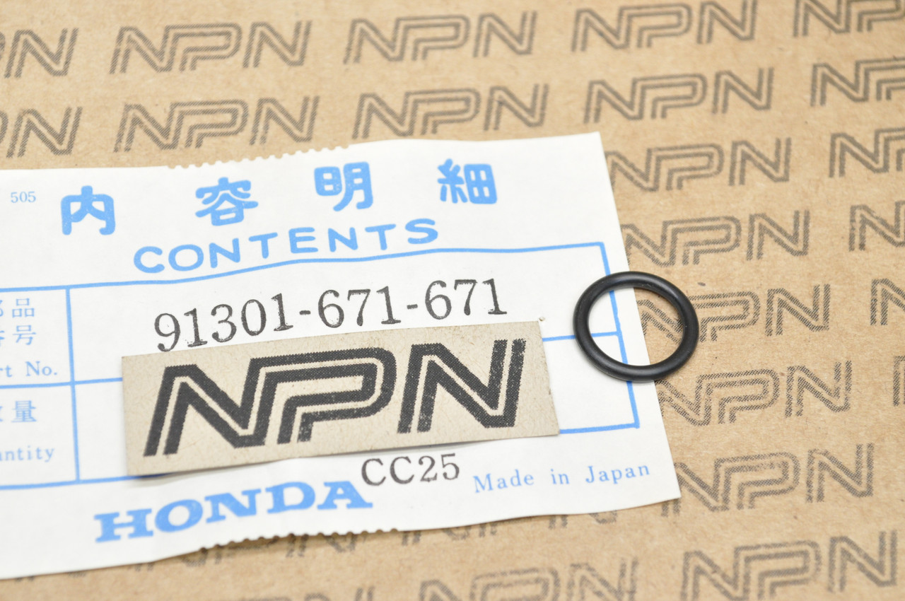 NOS Honda ATC250 ES ATC250SX ATC350 TRX250 TRX300 TRX350 O-Ring 91301-671-671