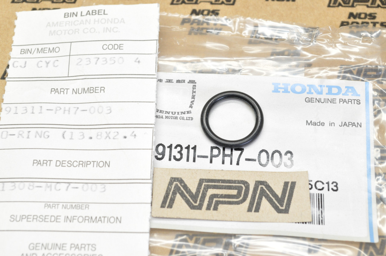 NOS Honda CB750 CB900 CBR900 CX500 GL1200 VF750 XR400 O-Ring 91311-PH7-003