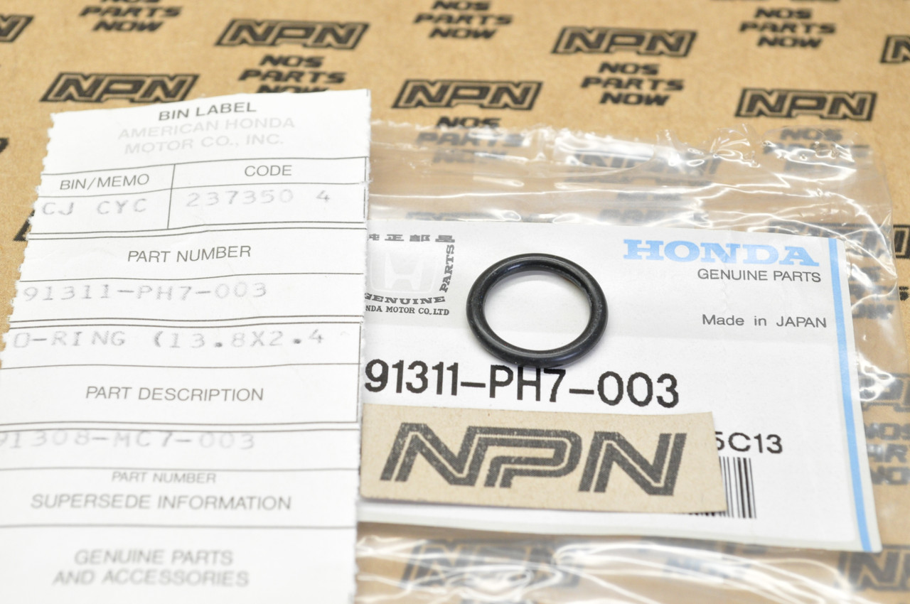 NOS Honda CB750 CB900 CBR900 CX500 GL1200 VF750 XR400 O-Ring 91311-PH7-003