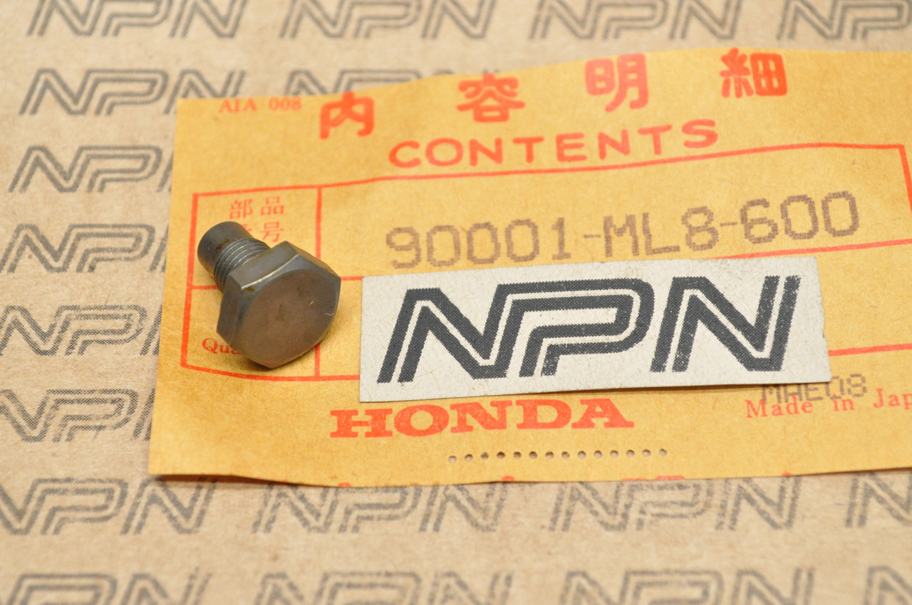 NOS Honda 1987 GL1200 Gold Wing Final Gear Shaft Lock Bolt 90001-ML8-600