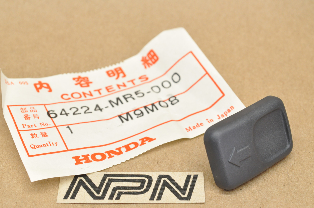 NOS Honda 1989 PC800 Pacific Coast Right Pocket Cover Knob 64224-MR5-000
