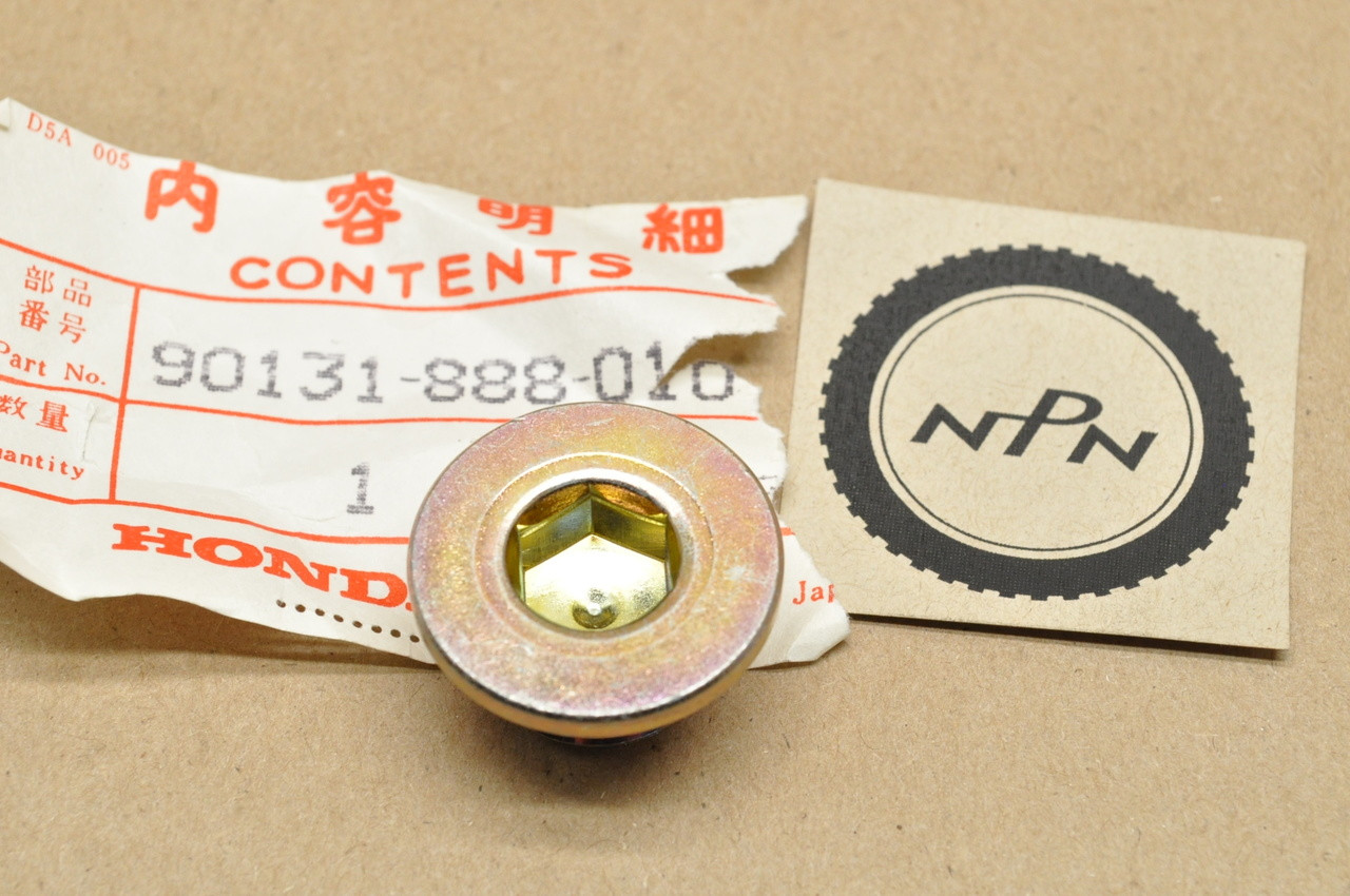 NOS Honda 1983-86 VT500 C Shadow 1983-1984 VT500FT Ascot Drain Plug Bolt 90131-888-010