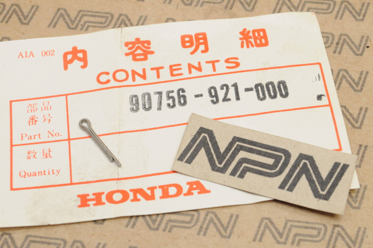 NOS Honda B75 BF100 BF25 BF30 BF40BF5 BF8 Engine Cotter Pin 6mm 90756-921-000