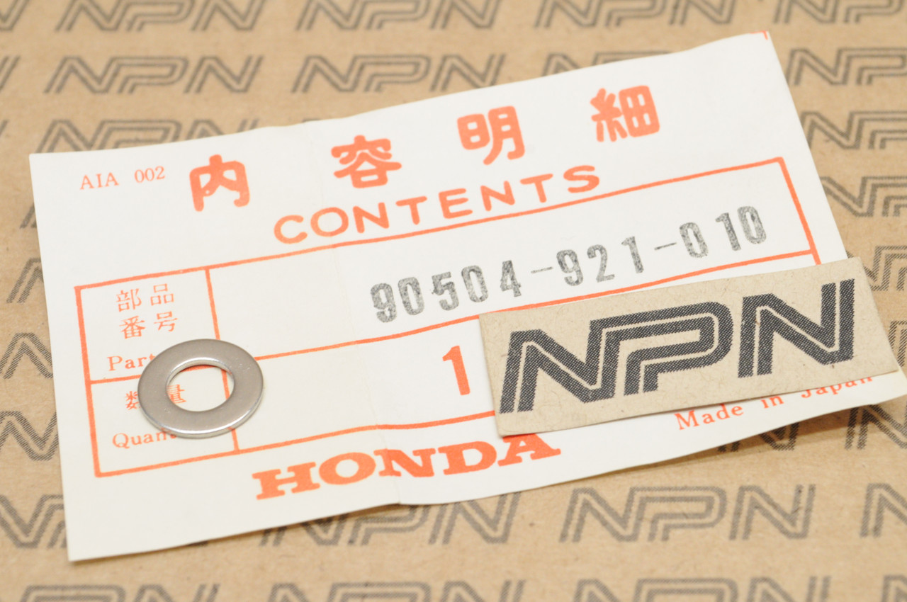 NOS Honda B75 BF100 BF200 BF225 BF25 BF90 BF9.9 Washer 6mm 90504-921-010