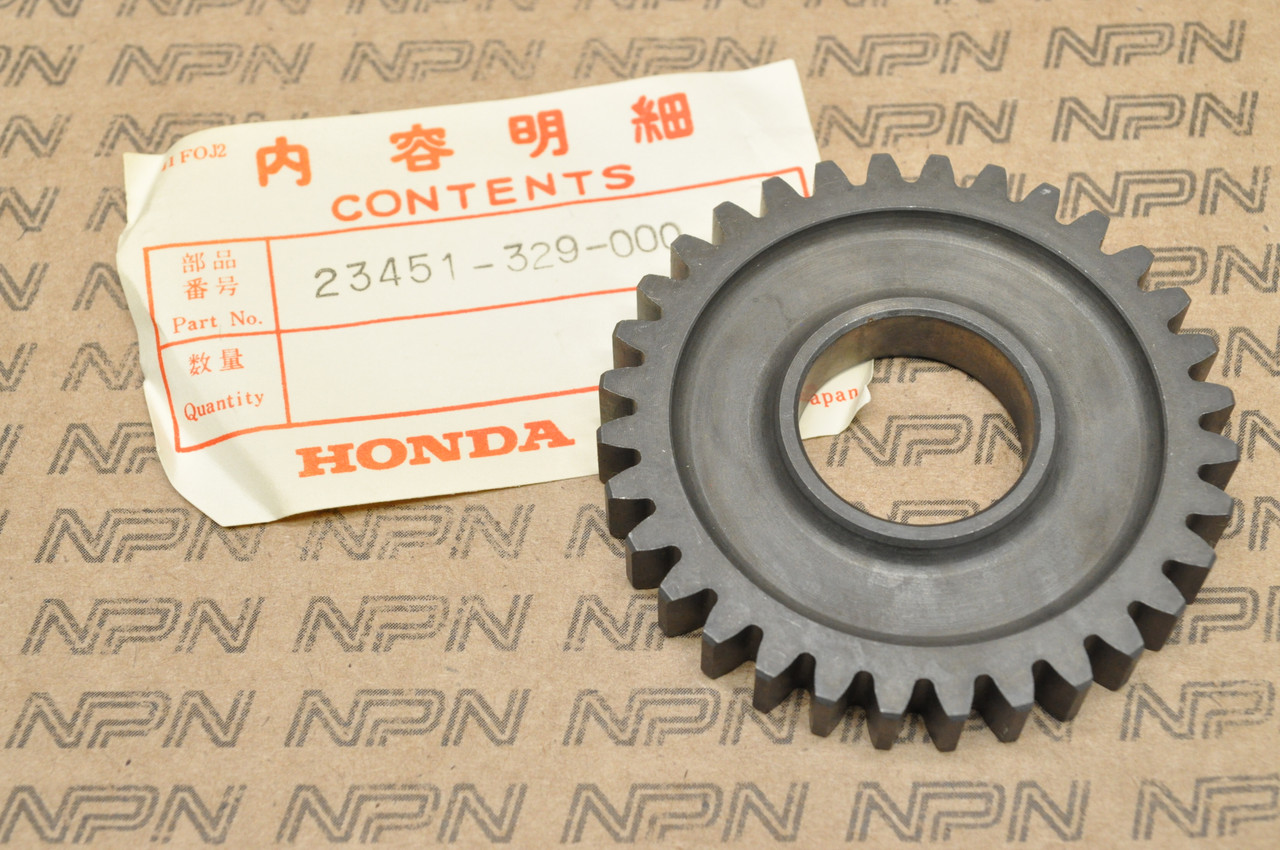NOS Honda XL250 K0-1976 Counter Shaft 3rd Third Gear 32T 23451-329-000