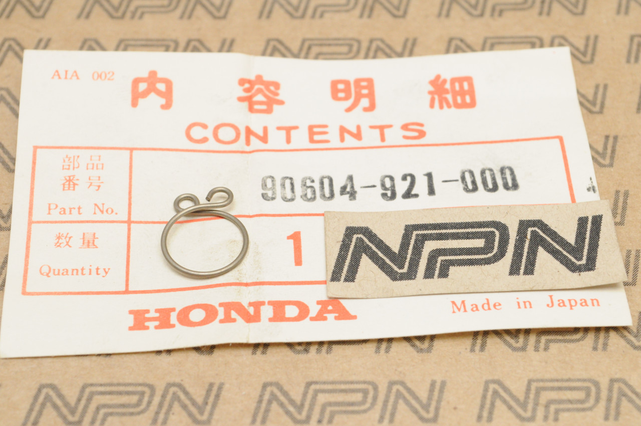 NOS Honda B75 Outboard Engine E1500 Generator Tube Hose Clamp Clip 90604-921-000