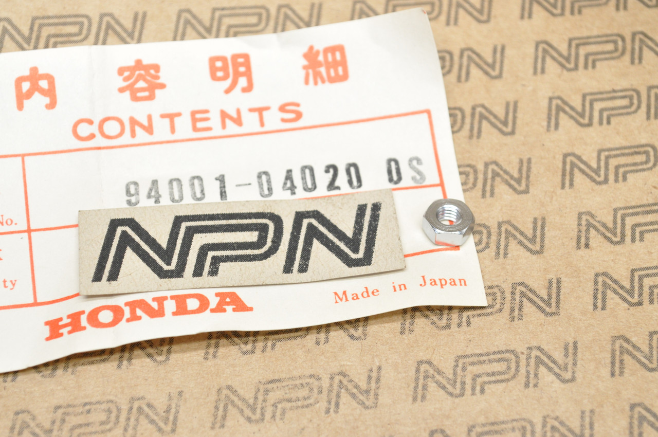 NOS Honda CB650 CB750 CB900 GL1100 Gold Wing Hex Nut 94001-04020-0S