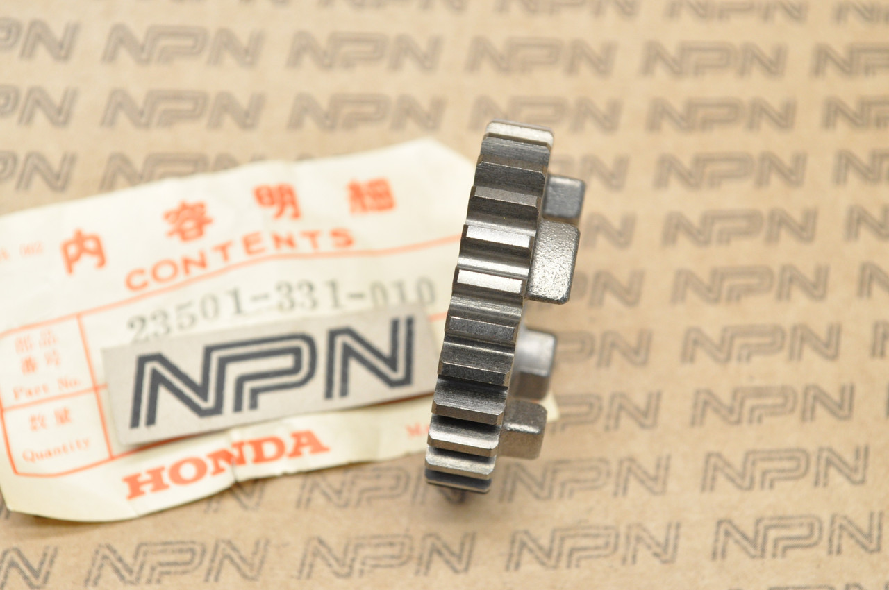 NOS Honda SL100 SL125 XL100 XL125 Main Shaft Top Gear 27T 23501-331-010