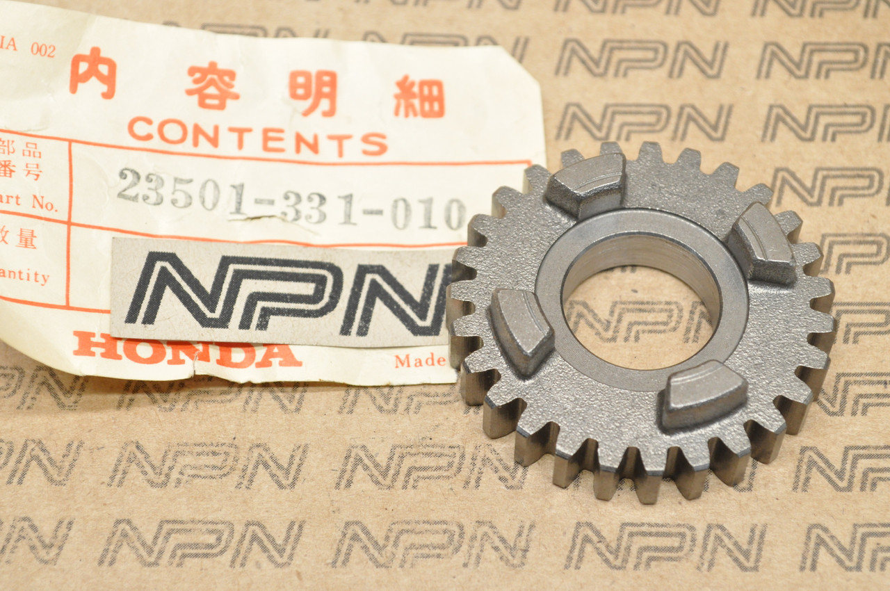 NOS Honda SL100 SL125 XL100 XL125 Main Shaft Top Gear 27T 23501-331-010